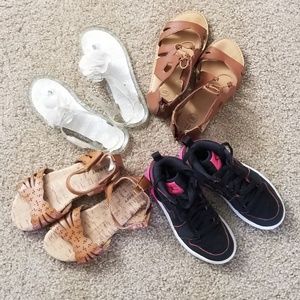 Girls summer starter shoe set
